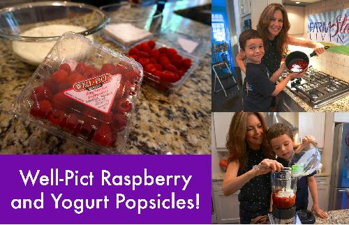 Well-Pict Raspberry and Yogurt Popsicles!